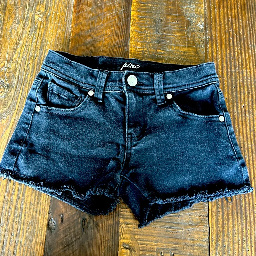 Pinc Black Jean / Denim Shorts Girls Size 8